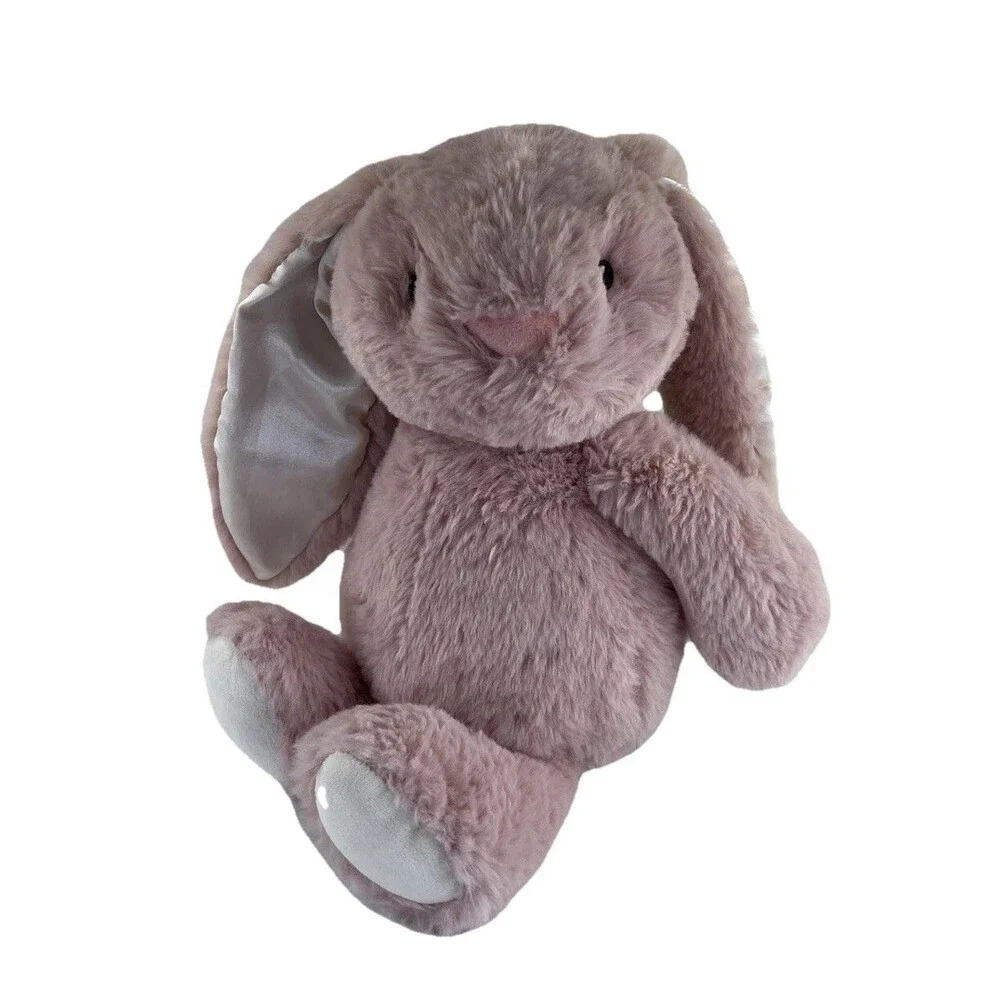 Spark Create Imagine Rabbit Stuffed Animal Plush Toy Easter Satin Ears Lovey Toy